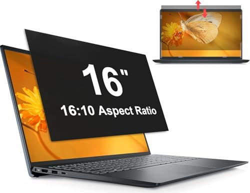 Mamol Sichtschutz 16 Zoll Blickschutzfilter für 16:10 Laptop, Blickschutzfolie Laptop Screen Filter Anti Blaulicht Blendschutz,Abnehmbarer Kompatibel mit Lenovo/HP/Dell/Acer/Samsung/Asus/Toshiba