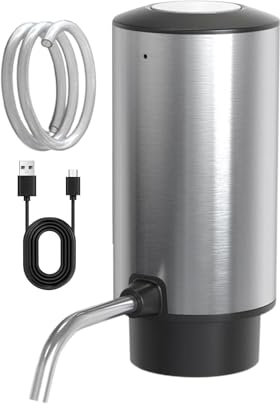 Electric Wine Dispenser, Automatic Liquor Dispenser, Wine Decanter Pump, Smart Decanter, USB Rechargeable Wine Dispenser, Silicone Tube Wine Dispenser, Automatic Wine Pump, Wine Serving Device,