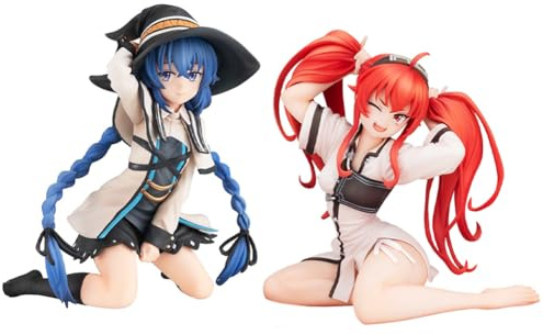 Gooyeh Mushoku Tensei Jobless Reincarnation Figur Migurdia Figuren Eris Greyrat Figure Anime Action Figur PVC Statue Sammlerstück Dekoration Ornamente 11CM+10CM