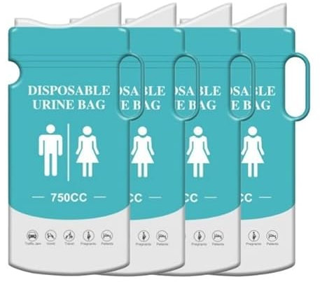 JRSHIRLEYLTD 13 pezzi Orinatoi portatile per uomini, sacchetti usa e getta con manico, sacchetti igienici di emergenza, orinatoio da viaggio per uomini, donne, donne incinte, pazienti, bambini,