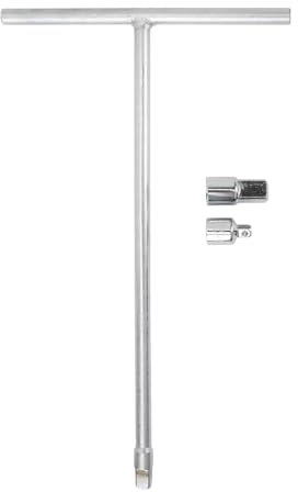 T Handle Wrench, 3/8 in Drive T Handle Wrench with 1/4in 1/2in Adaptors T-Shape Spanner Socket Wrench