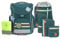 LÄSSIG 7-teiliges Schulranzen Set Kinder/School Set Slim Unique Dark Green