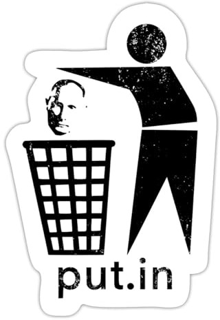Ukraine Krieg Put.in Stop War Sticker Aufkleber