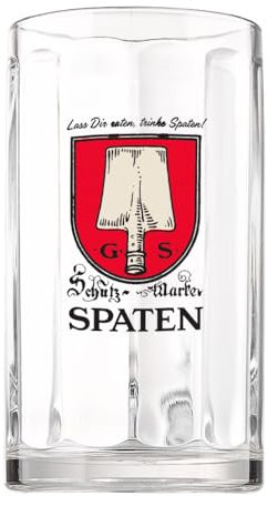 Celebration Spirits Spaten - Vaso de cerveza tradicional alemán, 500 ml, producto oficial