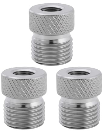 Briny River Lot de 3 adaptateurs de tuyau d'aérographe G1/8 BSP mâle en laiton compatible avec l'aérographe Badger