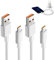 Nuibbe 2 Pezzi Cavo USB Type-C Ricarica Rapida,120W Turbo Charge Cavo per Xiaomi Redmi,6A Cavi USB Tipo C Ricarica Rapida,Cavetto usb Cellulare C,Cavetto per Caricatore Turbo Xiaomi