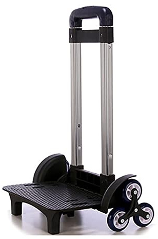 HUAJINGKEJI Carro de mochila con 6 ruedas, carrito de equipaje plegable, carrito de mano multifuncional para la escuela
