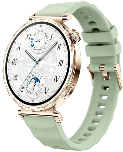 Aurrain 18mm reloj de silicona Correa para Huawei Watch GT6/GT5/GT4 41 mm/GT5 Pro 42mm,Correa repuesto silicona deportiva suave unisex.