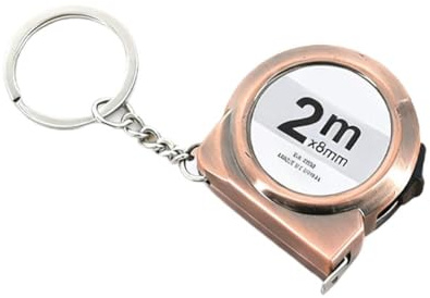 2M Portable Mini Tape Measure Keychain Design Pocket Small Household Multipurpose Measuring Tool Gift Ruler(Rose gold)