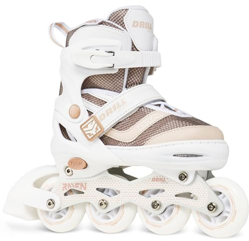 RAVEN Inline Skates Inliner für Kinder und Erwachsene OPTIONAL 2in1 mit Schlittschuhen verstellbar