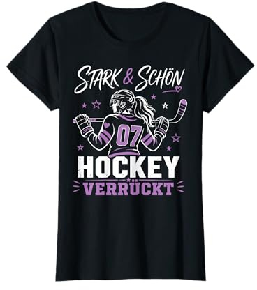 Eishockey Mädchen Damen Ice Hockey Spieler Spruch Eishockey T-Shirt