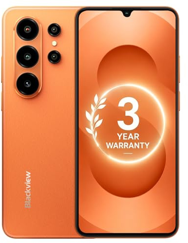 Blackview 6,88 HD+IPS Android 16 Handy Ohne Vertrag, 4+12GB/128GB, 5000mAh, 4G Smartphone Günstig Mit Dual-SIM Und DREI Kartenslots, 32MP+13MP, WiFi 5, 3,5mm/FM/OTG, 3 Jahre Garantie
