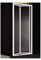 Ferbox Boreas Porte de Niche de Douche à 2 panneaux pliants - Hauteur 185 cm - Aluminium argenté satiné et acrylique mat effet mouillé