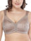 Deyllo Women's Minimizer Bra Wireless Plus Size Bra Full Coverage Comfort Everyday Bra Non Padded Toffee