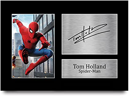 HWC Trading Tom Holland A4 Ungerahmt Signiert Gedruckt Autogramme Bild Druck-Fotoanzeige Geschenk Für Spiderman Filmfans