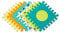 Infantino 216056 Soft Eva Foam Puzzle Mat-Suitable from Birth-Easy to Clean, Multicolored