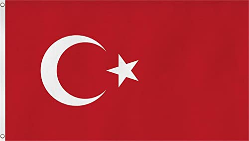 normani Fahne mit Messingösen 90 x 150, 150 x 250 oder 300 x 500 cm wählbar Farbe Türkei Größe 90 x 150