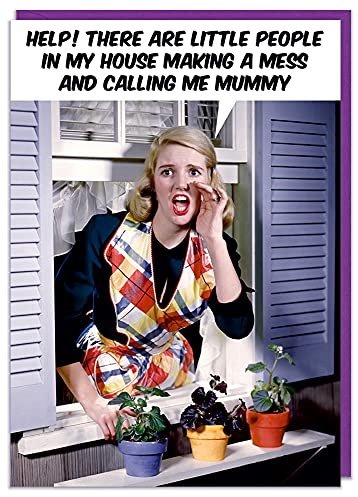 Dean Morris Cards Little People - Funny Mothers Day Card - Funny Card For Mum - Mum Humour