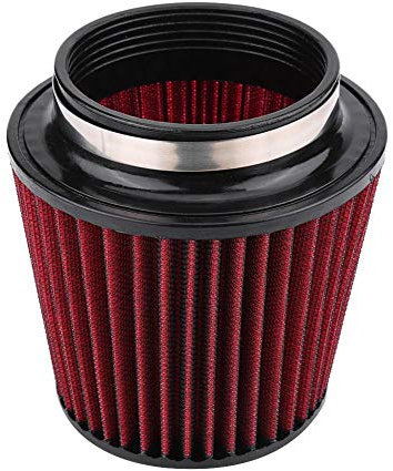Filtro aria per modifica auto EVGATSAUTO , 1,27 oz (38 ml) Filtro universale per auto a cono tondo Ingresso aria ad alta portata Filtro aria 100mm/3,9 76mm/3,0 Opzionale(100mm)