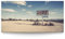 BilderKing Wandbild Wüste Arizona Retro, Route 66-180cm x 90cm Leinwand auf 4cm Keilrahmen