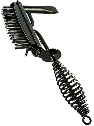 Chipping Slag Hammer Drahtschweißbürste. 2-in-1-Design mit abnehmbarem Draht Bürsten-Standard