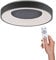 SellTec LED Deckenleuchte 48cm dimmbar per Wandschalter und Fernbedienung, Serienschalter, CCT warmweiß - kaltweiß… (anthrazit)…