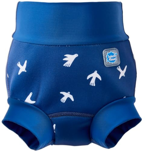 Splash About La nouvelle couche améliorée, Happy Nappy, White Birds, 12-24 Months