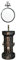 XYEJL Lavandino a Colonna in Ferro Battuto Handmade,Stile Industriale Lavabo Bagno con Rubinetto E Scarico Combinato Deco,Facile da Pulire Adatto per Ristorante Bar,B