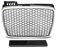 Frontgrill kompatibel mit Audi A4 B7 2004 2005 2006 2007 2008 Sedan Avant Front Central Grill Sport GV-28 Honeycomb Mesh Kühlergrill Sport Silber