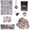 Newtic 151pcs Blackpink Geschenk-Set-54*Perpheral Lomo Card/65*Handbuch Aufkleber/16*Polaroid-Foto/12* Blackpink Aufkleber/1*TattooAufkleber/1*Mobiltelefonhalter/1*Keychain/1*Halskette