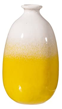 Sass & Belle Dip Glazed Ombre Yellow Vase