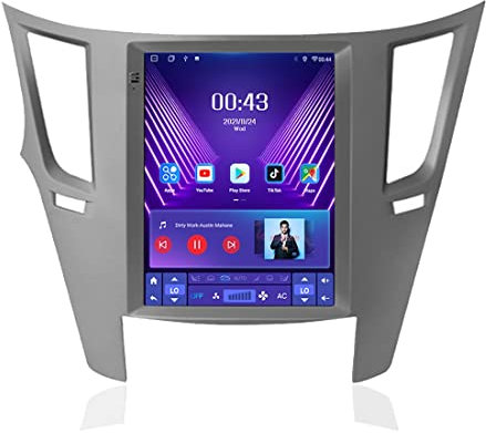 Eouyt 9.7 Android 10 Autoradio mit Bildschirm Für Subaru Outback 2009-2014 Din 2 Car Radio Kompatibel Apple Carplay und Android Auto Car Multimedia Player mit BT/USB/TF/Mirror Link