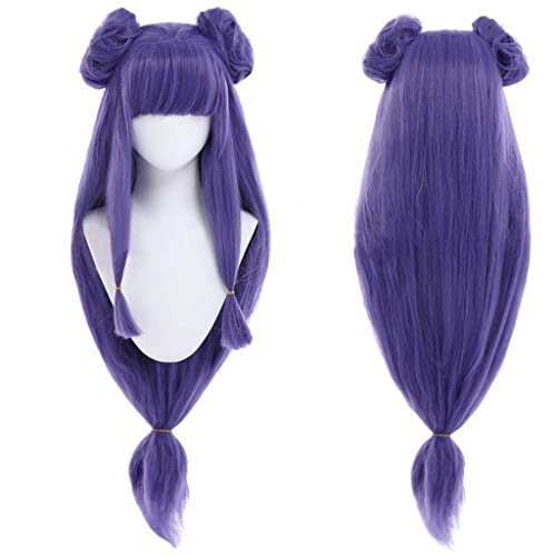 REYHS Anime Cosplay Wig,Ranma 1/2 Shampoo Wig,Lila Long Wig,mit Free Wig Cap,für Weihnachten Karneval Party Halloween Cosplay Wig