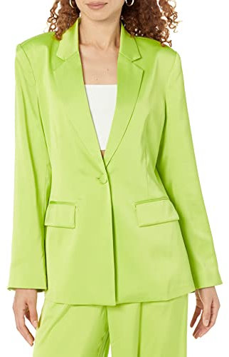 The Drop Blazer da Donna, Zeke, Elasticizzato e Setoso, Lime, M