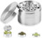 RUNEAY Herb Grinder, Premium Metal Herb Grinder 4 Layers with Pollen Catcher,Grinder Zinc Alloy Grinder for Spice Herb Coffee,Silver Ø 63mm