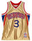 Mitchell & Ness NBA 75th Anniversary Swingman Jersey - #3 A. Iverson - Philadelphia 76ERS, Gold, XXL