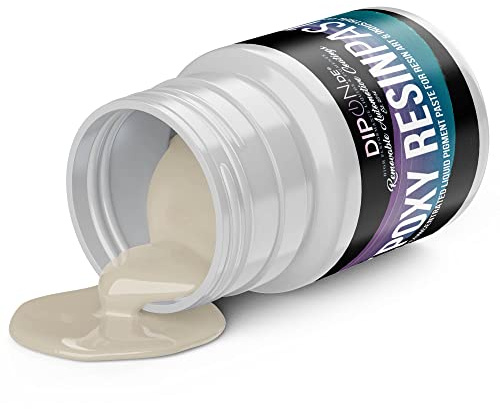 Epoxidharz Epoxy Pigment Farbpaste Perlweiss ca. RAL 1013 Profi Hochpigmentierte Paste für Epoxidharz Epoxy Resin Polyurethan Kunstharz Resin Art (100 Gramm)