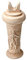 Sculpture en terre cuite Prince de lys double hache symbole Minoan Knossos