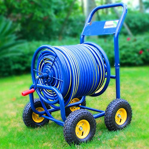 LAOJIN Garden Hose Reel Cart,Hose Trolley with up,Outdoor Large Garden Hose Reel With Wheels, Agricultural Irrigation Truck With Hose,