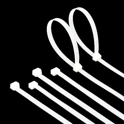 Armpow 40pcs 900mm x 9mm Long Heavy Duty Cable Tie Wide UV Resistant 80 KG Tensile Strength for HVAC Outdoor Construction,Ultra Strong Self Locking Extra Long Zip Tie Wraps(9mm x900mm -40pcs, White)