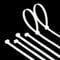 Armpow 40pcs 900mm x 9mm Long Heavy Duty Cable Tie Wide UV Resistant 80 KG Tensile Strength for HVAC Outdoor Construction,Ultra Strong Self Locking Extra Long Zip Tie Wraps(9mm x900mm -40pcs, White)