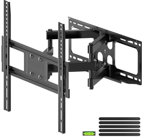 XINLEI TV Wall Bracket, Swivel Tilt TV Wall Mount for Most 26-70 Flat/Curved Screens up to 45kg, Full Motion TV Bracket Fits 12”/16” Wood Stud, Max VESA 400x400mm(MA570)