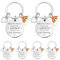 Otuuz 6 Set Dankeschön Geschenk Schlüsselanhänger Geschenkbox Manchmal Vergisst du Dass du Grossartig Bist Motivations Geschenke Abschiedsgeschenk für Kollegen Lehrer Frauen Erzieherin(Regenbogen)
