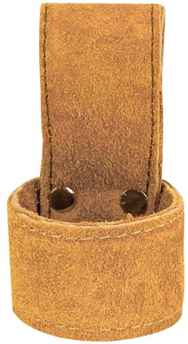 SHIDOW Axe Holder Belt, Leather Hammer Holder, Hammer Holder for Tool Belt, Axe Tool Holder, Leather Axe Belt Loop for Hammers, Wrenches, Axe (Yellow)