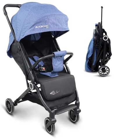 Mobiclinic® kids, Kinderwagen, Ultra-kompakt, Trip, 5-punkt-gurt, Lenker, Korb, Europäische marke, 0-36 monate, Voll verstellbar, Einzelgriff, Klappbare haube, Feststellbare bremsen, 360º räder