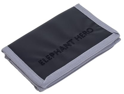 Elephant Geldbörse Kinder Portemonnaie Hero Signature Wallet Schlüsselkette Börse Mädchen Jungen Ausweishülle Geldbeutel Schülerbörse Purse (Color Block Grau Grün 13043)