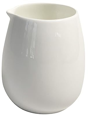 PRETYZOOM Practical Ceramic Milk Jug for Sauces and Beverages Milk Cup with Creative Spout for Easy Pouring for Home Coffee