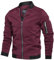 Homme ExtéRieur Printemps-Automne Casual Classique Veste-Jacket Mode Pilote Bomber Léger Coupe - Vent Mince Cargo Veste De Baseball ete Blouson Polyester Softshell Veste Sport Veste Homme Rouge XS