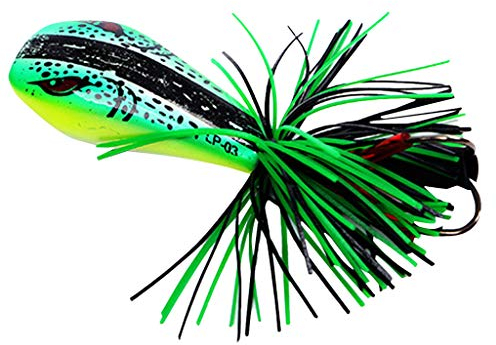 Luckywaqng Jumping Topwater 90mm 10g Double Strong Hook Jump Action Mit Stil (D, One Size)