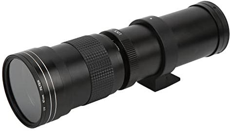Septpenta 420 800mm F8.3 16 Kit Teleobiettivo Zoom Manuale, Tipo Zoom Manuale, con Filtro UV, Rivestimento MC Multistrato, per L'Osservazione Della Luna, Ecc.